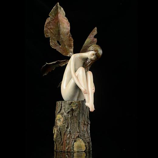 宇达青铜摆件  李月作品《暮蝶》 限量12件  艺术摆件  高57cm 商品图1