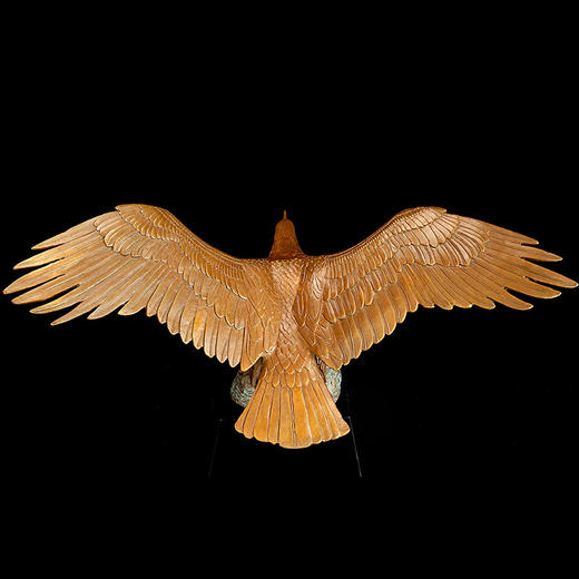 宇达青铜纯铜鹰摆件《鹰击长空》家居工艺品 饰品 仿复制国礼摆件 商品图4