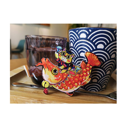 泡面猫丨亚克力冰箱贴 商品图2