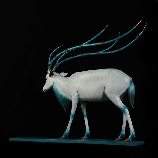 宇达青铜摆件 张有志作品《清者·谦行》限量8版 艺术摆件  长104cm 商品图3