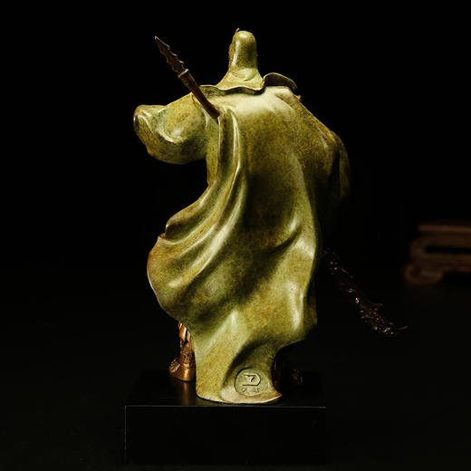 宇达青铜全铜摆件《义薄云天》铜工艺品 关公礼品  家居装饰摆件 商品图3