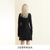 JUDYHUA 艺术感线条设计针织连衣裙 商品缩略图3