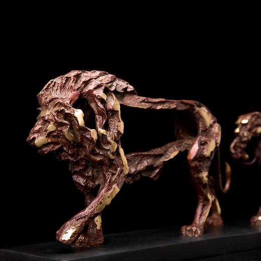 宇达青铜文化 限量名家名作青铜雕塑艺术品《一家子》 作者：黎明   长94cm 商品图3