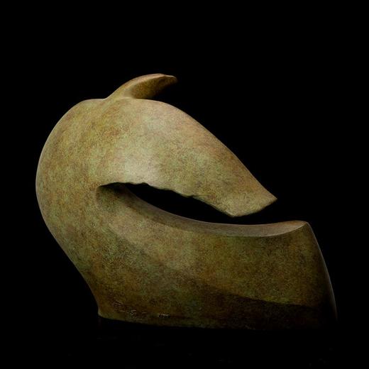 宇达青铜全铜摆件 司徒杰作品《鹰》限量99件 家居装饰艺术品摆件  高36cm 商品图2