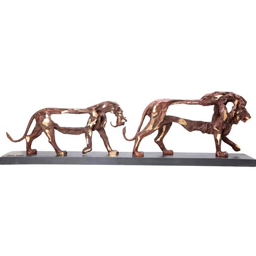 宇达青铜文化 限量名家名作青铜雕塑艺术品《一家子》 作者：黎明   长94cm 商品图4