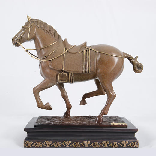 宇达创意艺术品十二生肖吉祥开业礼品昭陵六骏马铜像摆件 35cm 商品图4