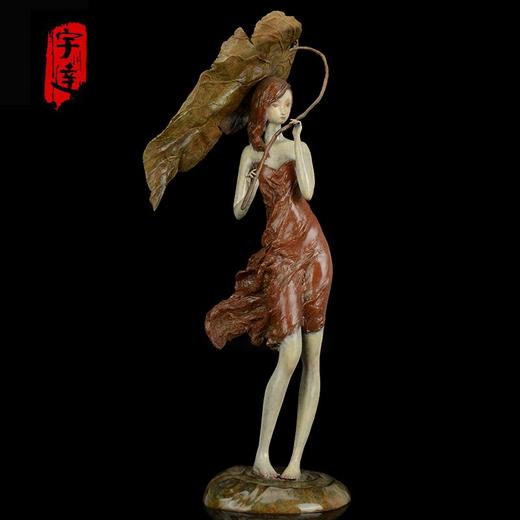 宇达青铜文化 限量8件 青铜雕塑艺术品《晚秋》 作者：李月  高69cm 商品图0