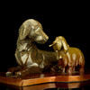 宇达青铜全铜狗摆件《和和美美》十二生肖 创意装饰 家居工艺摆件  高25.5cm 商品缩略图3