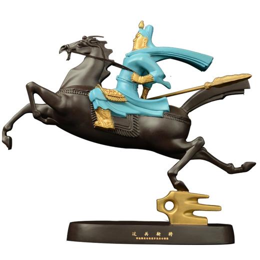 宇达青铜全铜摆件《过关斩将》彩绘 铜工艺品 关公 家居装饰摆件 商品图1