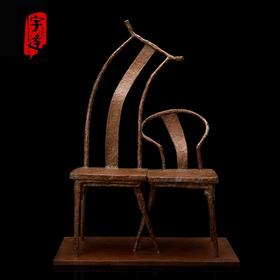 宇达青铜文化 限量99版 青铜雕塑艺术品《悄悄话》 作者：温朝勃  高52cm