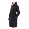 【二】BURBERRY 巴宝莉 女士肯辛顿版型 Trench 中长款束腰风衣 黑色 8027925 A1177 商品缩略图2