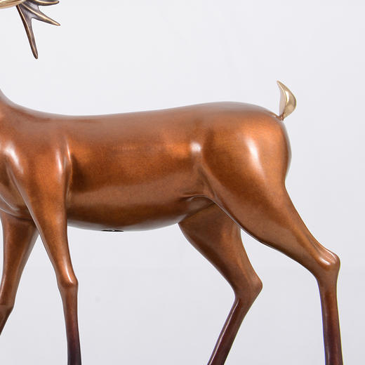 宇达青铜全铜摆件《鸿运当头》创意礼品 工艺品 家居摆件  高51cm 商品图4