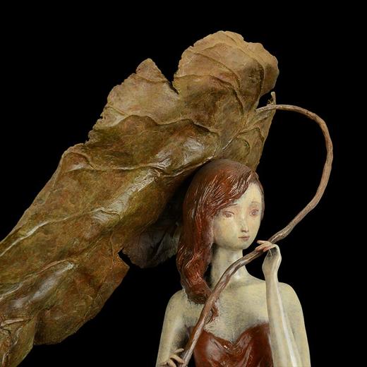 宇达青铜文化 限量8件 青铜雕塑艺术品《晚秋》 作者：李月  高69cm 商品图4