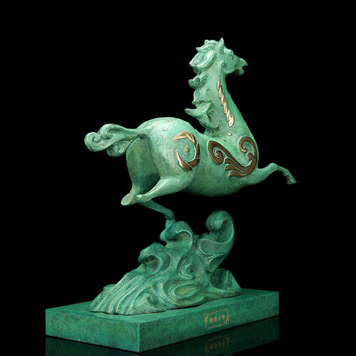 宇达青铜全铜马摆件《鹏程万里》家居工艺品 装饰品礼品 客厅摆件  高35.3cm 商品图4