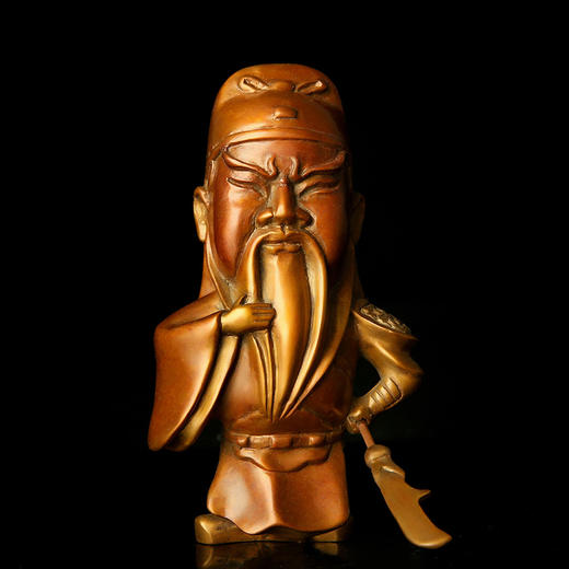 宇达青铜全铜摆件《卡通关公 萌化众生》创意 公仔 工艺饰品摆件 商品图4