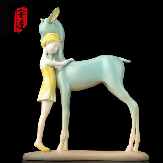 宇达青铜全铜摆件 俞科作品《聆听》限量99件 家居艺术装饰摆件  高27cm 商品图0