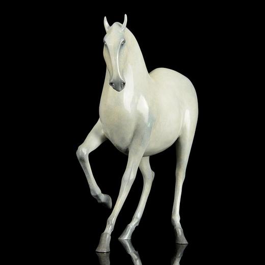 宇达青铜全铜摆件 黄运长作品《踏歌行》限量8版 家居饰品摆件  高50cm 商品图2