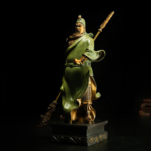 宇达创意青铜艺术礼品 家居办公室装饰品《神勇》关公铜像摆件 商品图3