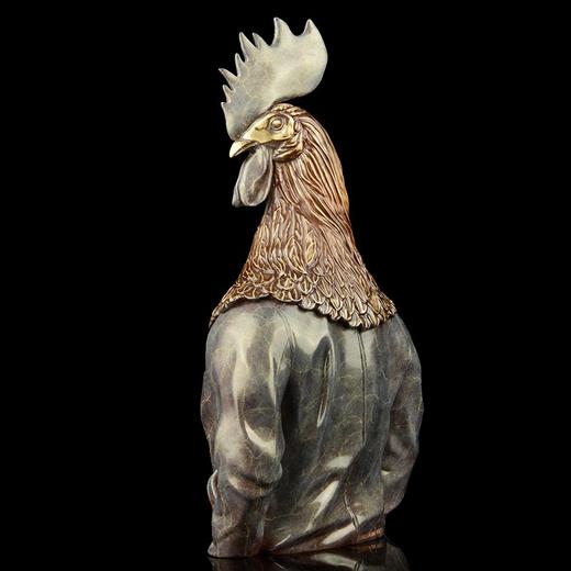 宇达青铜文化 限量12版  名家艺术品《高等动物之雄鸡先生》 作者：毛锎  高44cm 商品图2