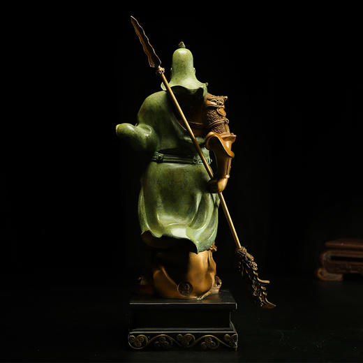 宇达创意青铜艺术礼品 家居办公室装饰品《神勇》关公铜像摆件 商品图2