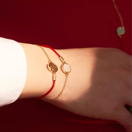 福寿财安红绳手链（一套三条） 商品图3