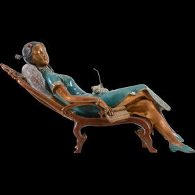 宇达青铜摆件 吴信坤作品《春天里》限量99件 艺术摆件  长47.5cm