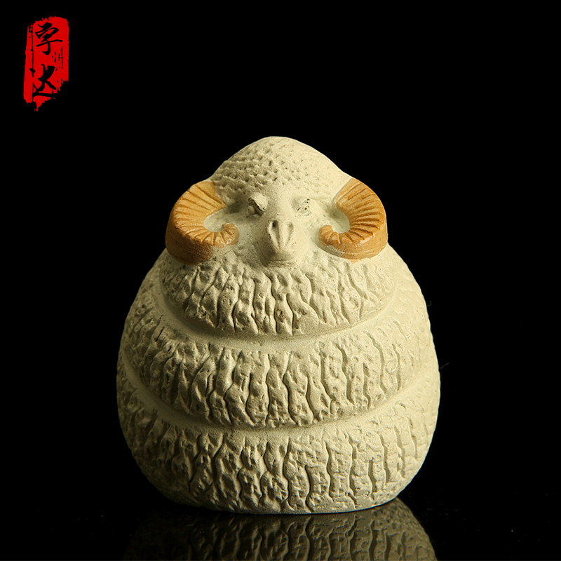 宇达创意礼品 仿复制国礼羊年家居装饰品《暖羊羊》铜像摆件