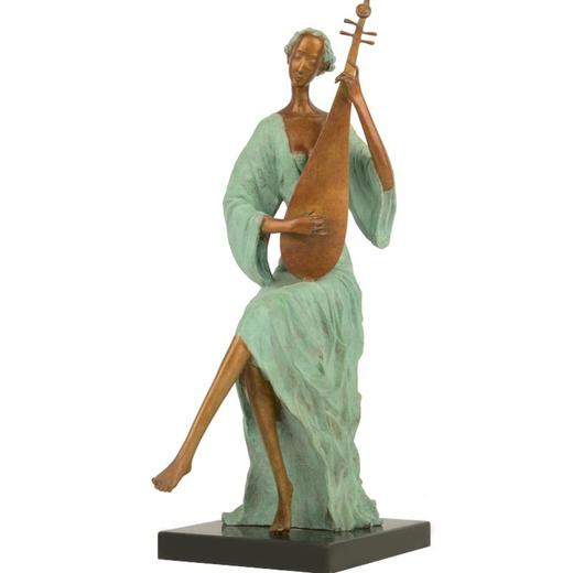 宇达青铜文化 限量艺术品 《琴语》 作者：章华  高40.5cm 商品图4