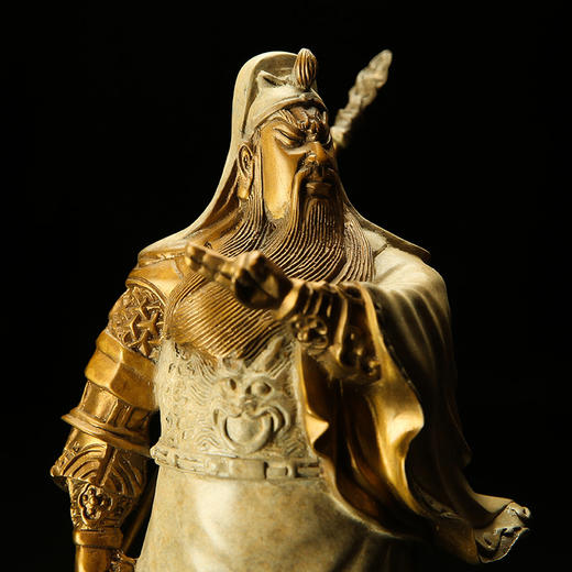 宇达青铜创意艺术礼品家居办公室装饰摆件《大义凛然》关公铜像 商品图4