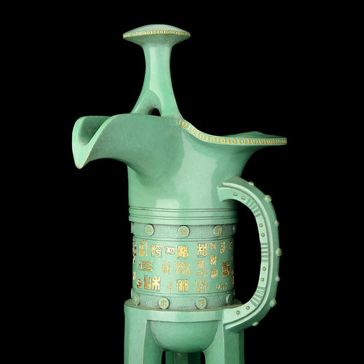 宇达青铜全铜摆件《和爵》创意礼品 工艺品 家居摆件  高68.2cm 商品图4