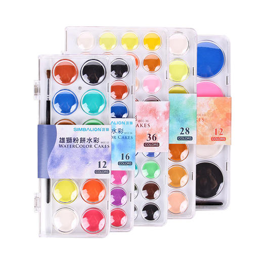 雄狮粉饼水彩文具绘画美术工具 商品图0