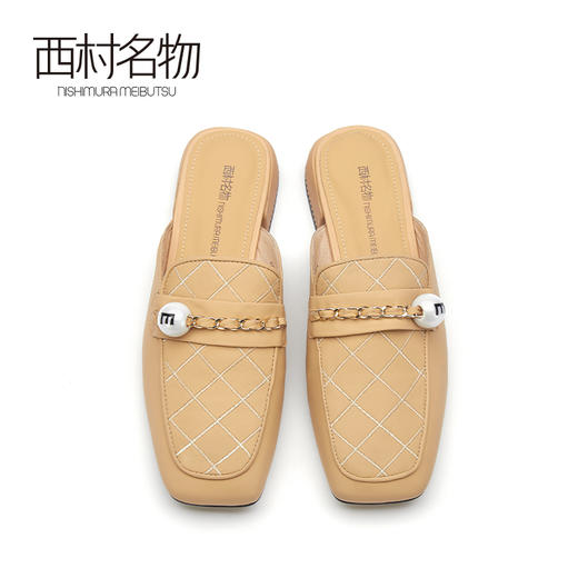 西村名物2021春季新款懒人包头拖女外穿百搭网红穆勒凉拖X21AH11101 商品图2