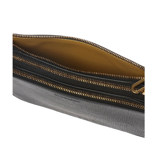 BURBERRY 巴宝莉 女士拉链粒面皮革斜挎单肩包 黑色 4075029 00100 商品图2