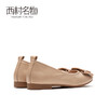 西村名物2021春季新款舒软一脚蹬几何饰扣小单鞋奶奶鞋T21AE13111 商品缩略图4