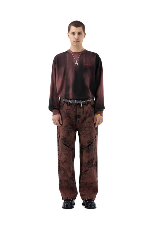 RANDOMEVENT(RDET)  21SS3467BRN 仿旧洗水镂空长袖T恤 商品图0