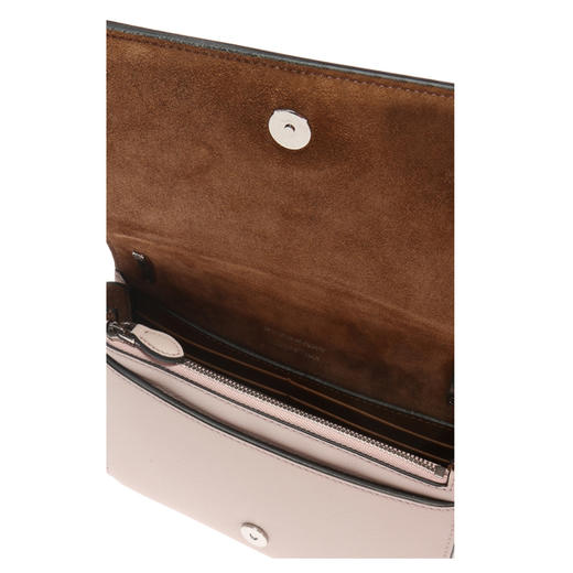 BURBERRY 巴宝莉 女士可拆卸肩带战马徽标压纹皮革斜挎单肩包 粉色 4078004 66800 商品图3