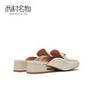 西村名物春季新款网红穆勒包头凉鞋外穿凉拖鞋女平底鞋12821 商品缩略图4