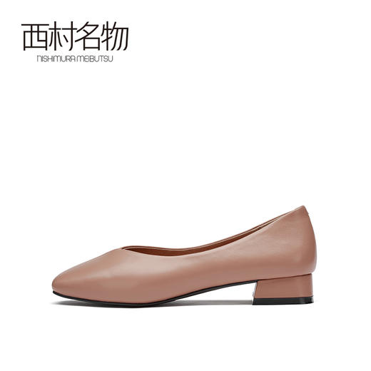 西村名物2021春季新款奶奶鞋女平底复古通勤浅口软底单鞋T21AE13651 商品图2