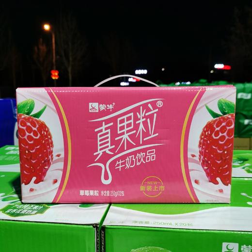 蒙牛真果粒（草莓果粒）250g*12盒 商品图3