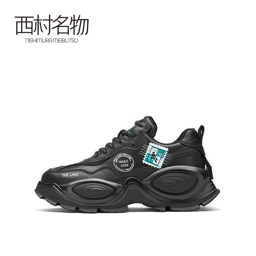 西村名物2021春季新款推荐老爹鞋女ins潮百搭厚底增高休闲鞋X21AM12281 商品图2