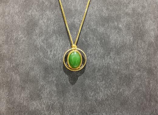 【御珠宫坊】金镶碧玉戒指 商品图2