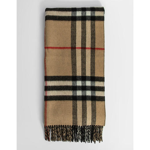 BURBERRY 巴宝莉 女士双面两用格纹羊绒围巾 格子 8035910 A1189 商品图0