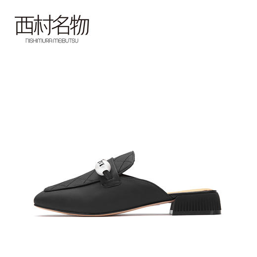 西村名物2021春季新款懒人包头拖女外穿百搭网红穆勒凉拖X21AH11101 商品图1