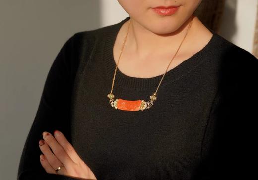 【喆】【藏宝•财猪闹福】珊瑚猪项链 商品图6