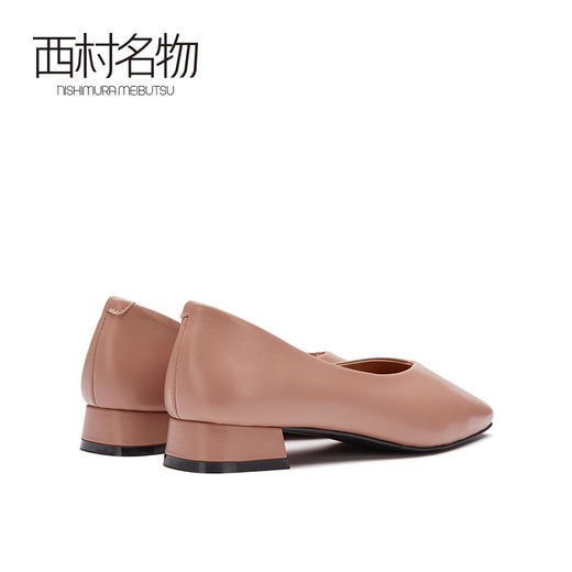 西村名物2021春季新款奶奶鞋女平底复古通勤浅口软底单鞋T21AE13651 商品图4