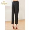 乔万尼新品直筒裤女羊毛保暖显瘦百搭舒适宽松休闲裤ES4F476 商品缩略图2
