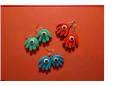 捏泥巴巴『手指耳环』