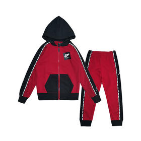 乔丹童衣春儿童连帽外套松紧腰长裤运动套装JD2112036