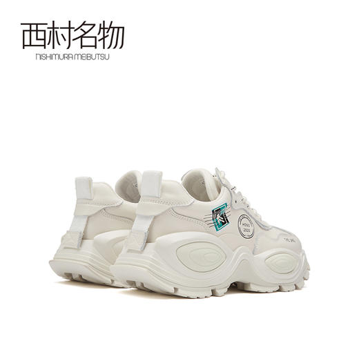 西村名物2021春季新款推荐老爹鞋女ins潮百搭厚底增高休闲鞋X21AM12281 商品图4