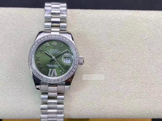 NOOB出品，女装日志型28㎜日志型279174-0009 ①：女装日志型的蚝式表壳是坚固优雅、美比例的典范。采用316L不锈钢来锻造不锈钢腕表表壳，具备高抗腐蚀性 商品图0